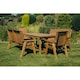 image 2 of Valley 8 Seat Set 2XC 2X3B - Timber - L220 x W330 x H95 cm - Minimal Assembly Required - Set of Waterproof Cushions Included