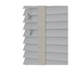 image 1 of 240cm Dove Grey Faux Wood Venetian Blinds with Tapes (120cm Drop) | Grey | Grey