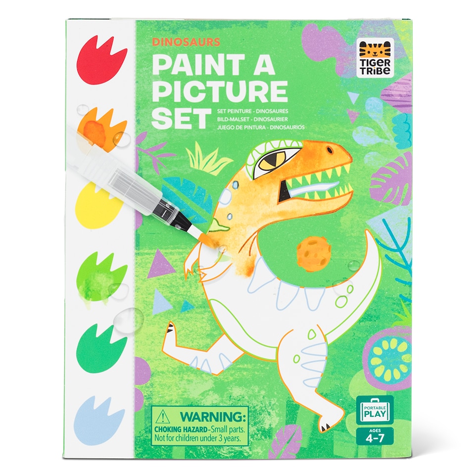 image 1 of Paint-A-Picture Set - Dinosaurs