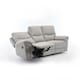 image 2 of Fosse 3 Seater Manual Recliner Fabric Sofa Grey | Light Grey