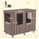 image 7 of PawHut Dog Crate Kennel Cage for Medium Large Dog, Indoor End Table, Purple