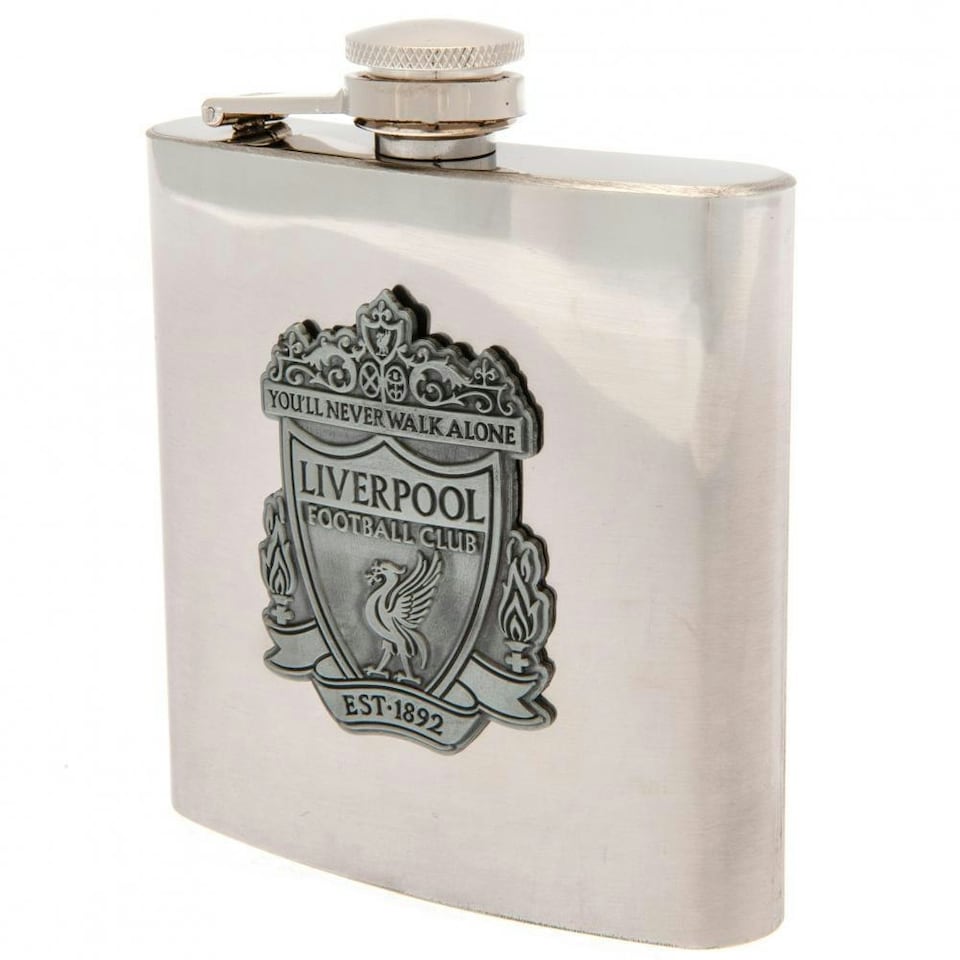 image 1 of Liverpool FC Hip Flask - Silver - One Size