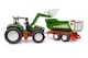 image 5 of Bruder ROADMAX Tractor with frontloader tipping trailer Construction Loader Model