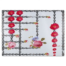 Roses & Chains Glass Chopping Board | Multi
