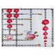 image 1 of Roses & Chains Glass Chopping Board | Multi