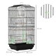 image 3 of PawHut 92cm Large Bird Cage with Stand, Perches, Food Bowls, Swing, Black