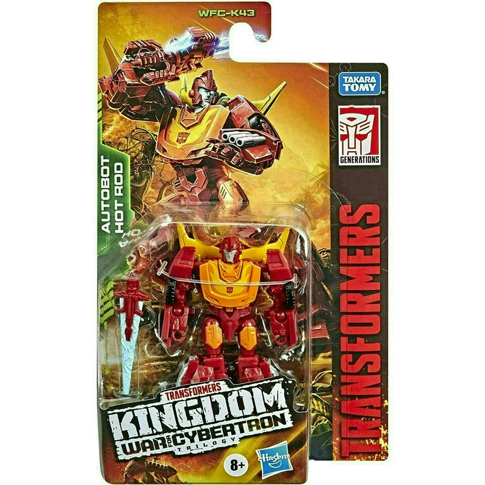 image 1 of Transformers War for Cybertron: Kingdom Autobot Hot Rod 9 cm Core Class Action Figure