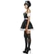 image 3 of Fever Womens/Ladies Flirty French Maid Costume - Black/White - S S