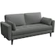 image 7 of Yaheetech Fabric Upholstered Sofa 2 Seater Couch with Tufted Single Seat Cushion Grey | Griege
