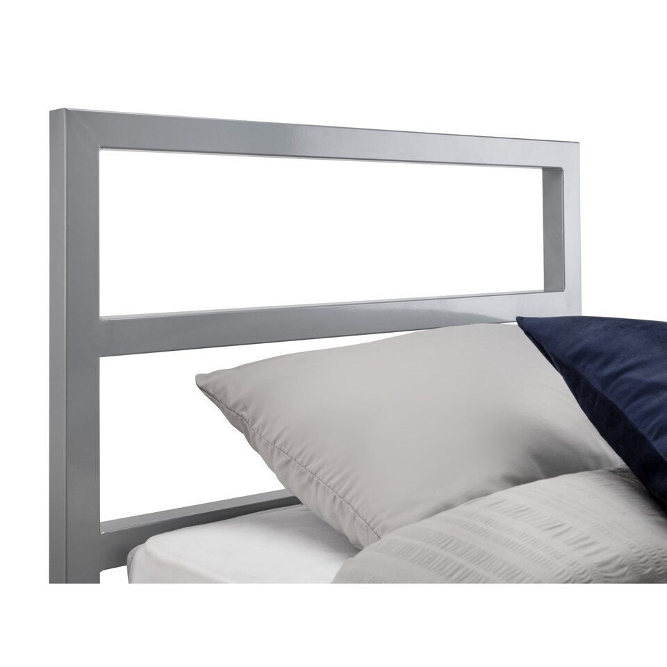 image 1 of Lagoon Metal Bed - Silver - Small Double (120cm)
