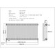 image 3 of Alpha - Raw Metal Column Electric Radiator H600mm x W1164mm 2 Column 1200w Thermostatic WIFI