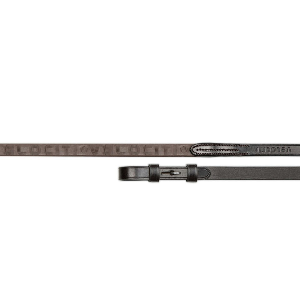 Velociti Lusso Leather Horse Reins - Havana - 61in