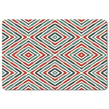 Repeated squares and rhombuses ornamental abstract Tribal motif (Placemat)
