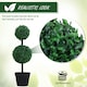 image 9 of Outsunny 2 PCS Artificial Double Ball Tree w/ Pot Home Decoration 15cm