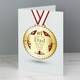 image 2 of Personalised Number 1 Medal Card