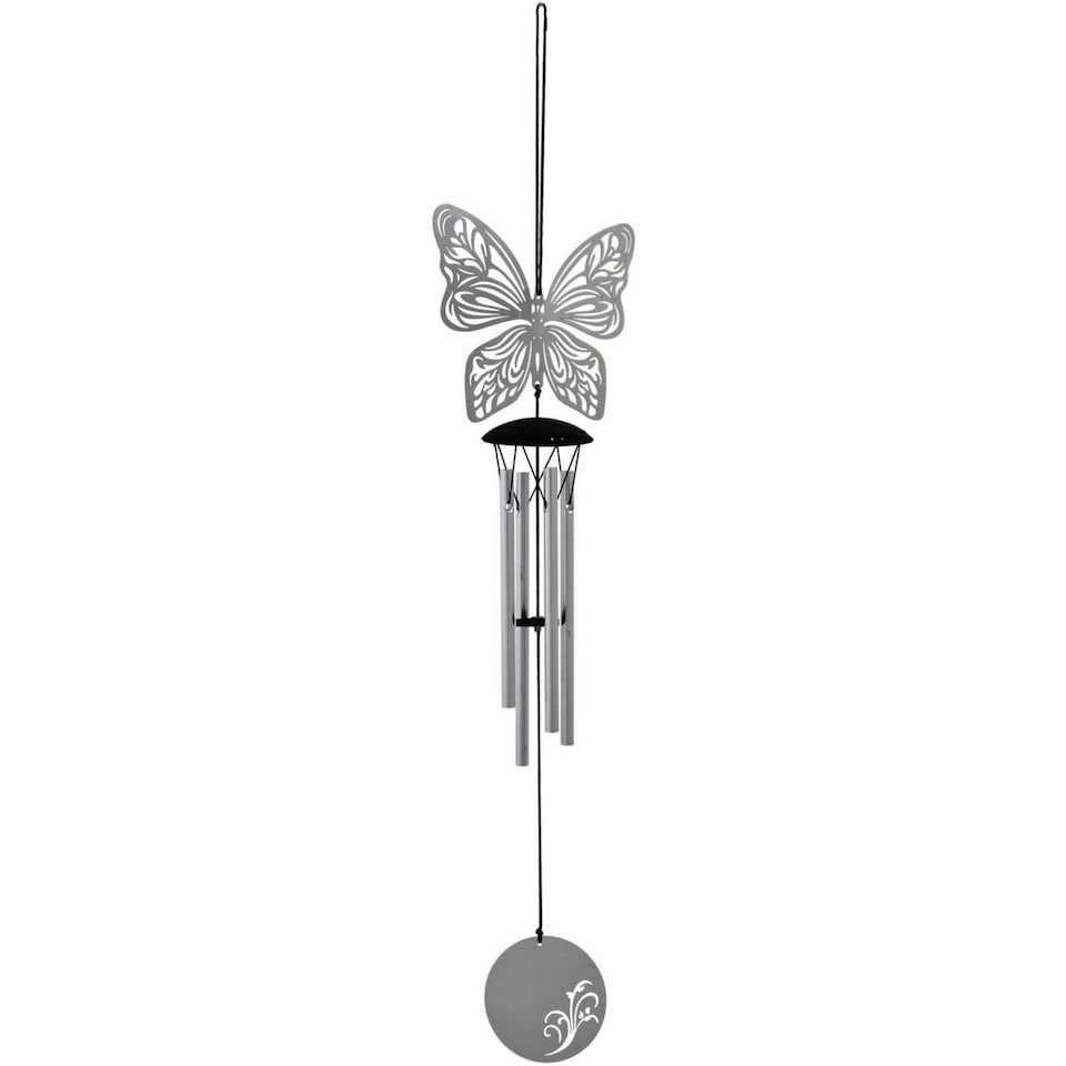 image 1 of Woodstock Flourish Wind Chime - Butterfly