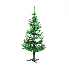 PVC Christmas Tree with Plastic Base 150cm