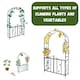 image 4 of Marco Paul 2.1m Steel Frame Garden Arch With Gate