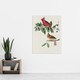image 4 of Cardinal Grosbeak Bird Audubon Nature Huge Wall Art Poster Print 24X32"