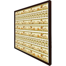 Ornament of ancient egypt to the frescoes (Picture Frame) Brown | XS