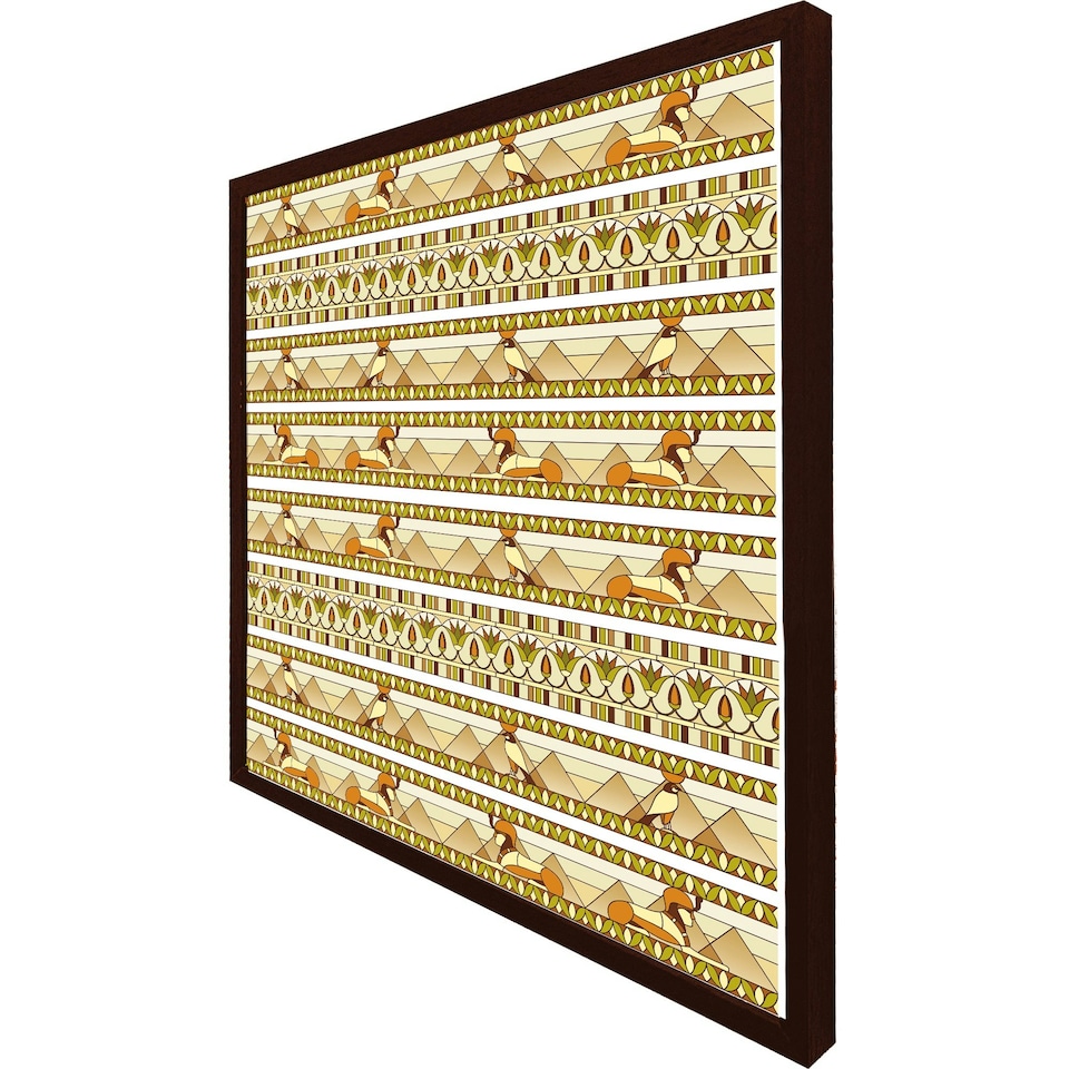 image 1 of Ornament of ancient egypt to the frescoes (Picture Frame) Brown | XS