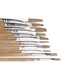 image 3 of 12pc Jumbo Flat Artist Brushes Wooden Handles Paint Brush Model Crafts