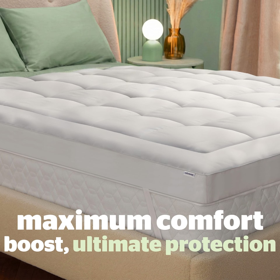 image 1 of Silentnight Anti-Allergy Ultimate Mattress Topper 1200, 12cm Deep
