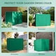 image 4 of Outsunny 3 Seater Garden Swing Cover, Windproof and Anti-UV | Green | Green | 220L x 125W x 172Hcm