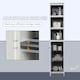 image 5 of kleankin  Bathroom Storage Cabinet w/ Door Cupboard and Adjustable Shelf, White