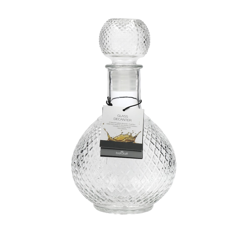 image 1 of BarCraft Cut Glass Decanter