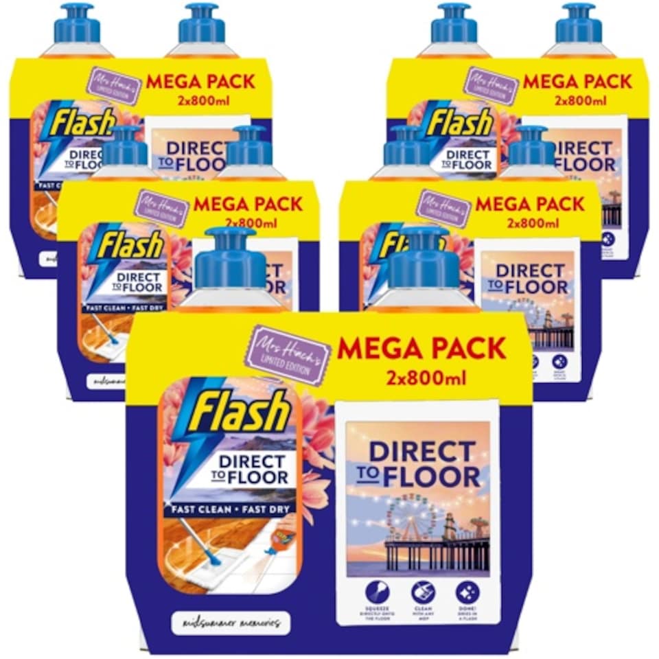image 1 of Flash Direct To Floor Cleaner Mrs Hinch's Midsummer Memories