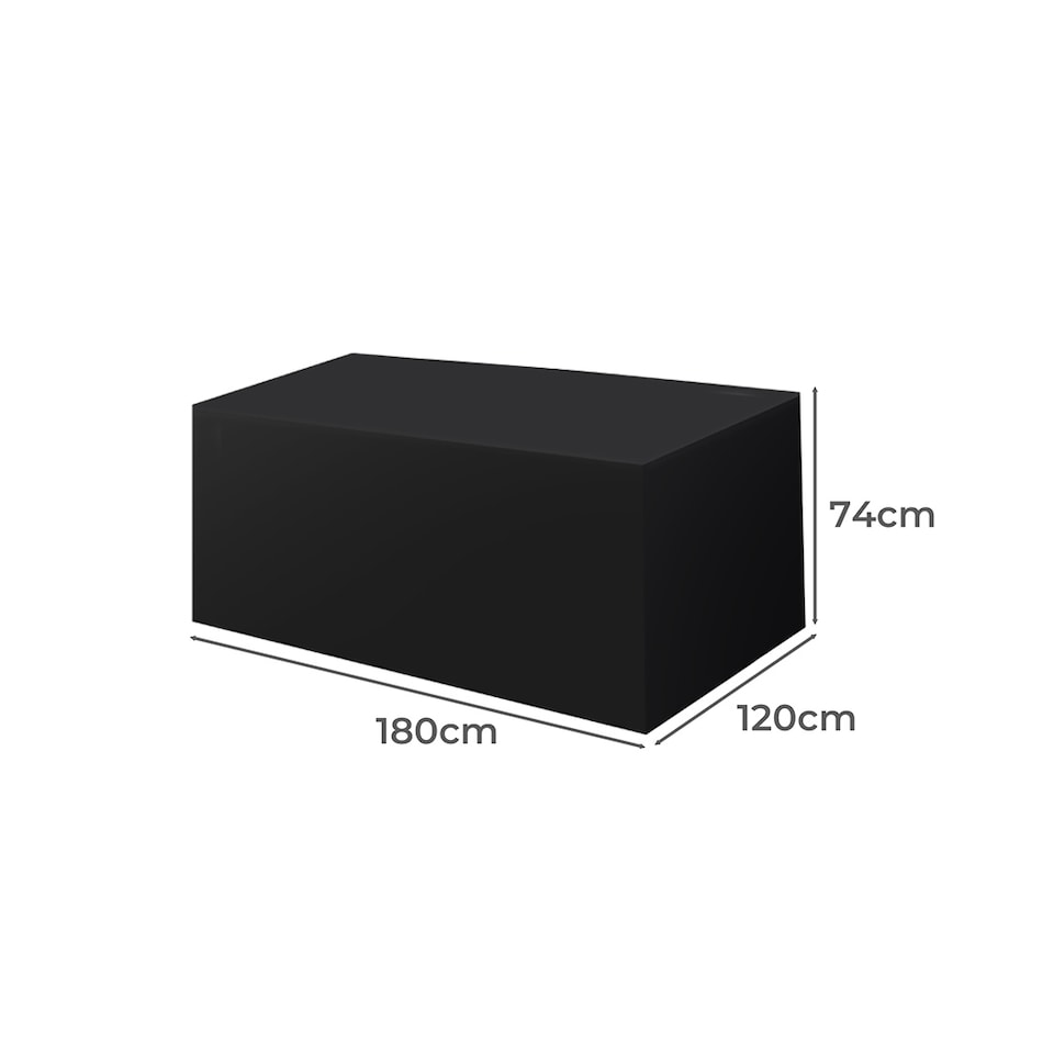 image 1 of Marlow Outdoor Furniture Cover Garden Patio Waterproof Rain UV Protector | Black | 180cm