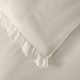 image 6 of OHS Ruffled Frill Edge Duvet Cover and Pillowcase Bedding Set, King - Natural | Yellow | Natural | King