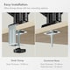 image 6 of VonHaus Gas Powered Dual Monitor Stand for 10-32" Screens