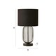 image 6 of ValueLights Gabbia Matte Black Metal Table Lamp with Small Black Drum Shade
