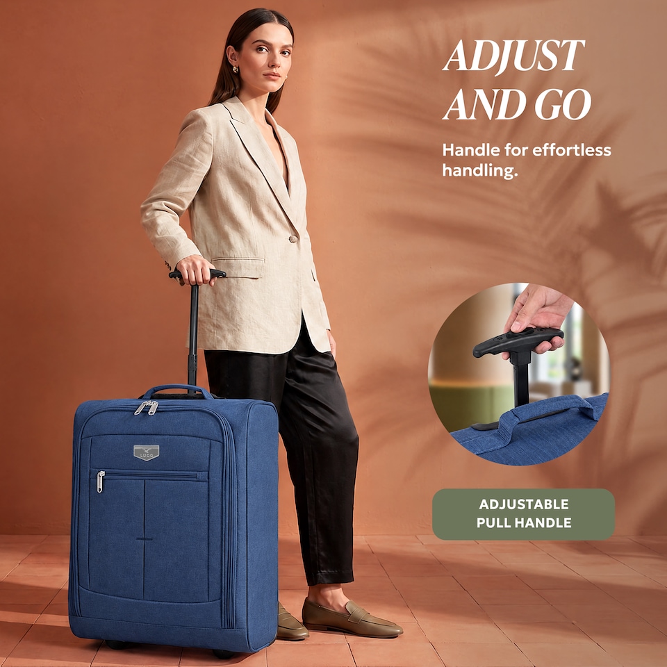 image 1 of Lugg Mars Soft Cabin Bag with Wheels 56x45x25cm for EasyJet Overhead Locker