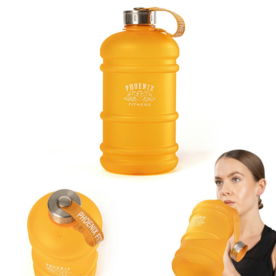 image 1 of Phoenix Fitness 2L Drinks Hydration Water Bottle - Orange