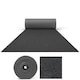 image 1 of 10 Metres Exhibition Quality Ribbed Heavy Duty Anthracite Grey Carpet Runner 2 Metres Wide