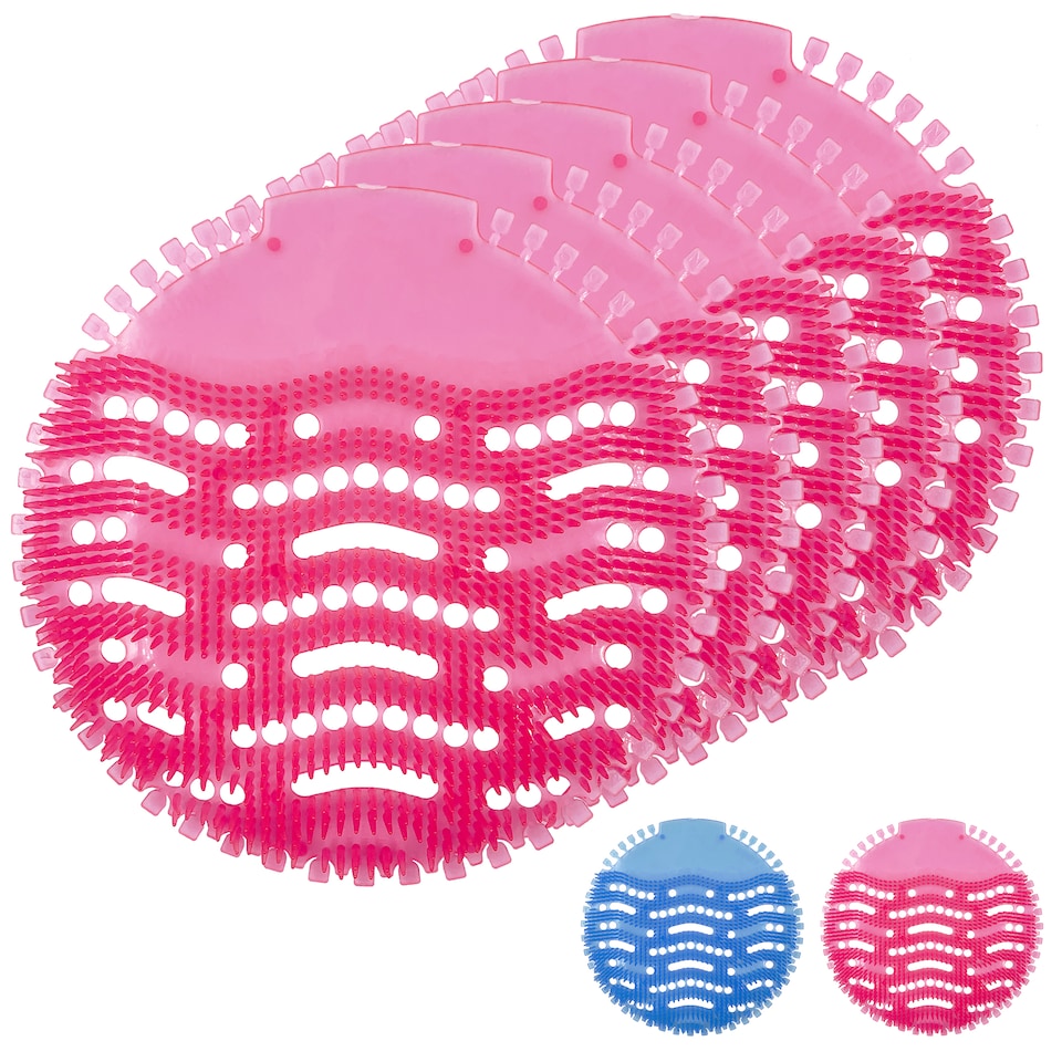 image 1 of Urinal Screen Splash Mats Scented Toilet Deodorizer and Urinal Splash Guards for Men’s Toilet