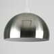 image 1 of ValueLights Modern Brushed Chrome Metal Dome Ceiling Pendant Light Shade