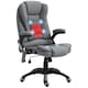 image 1 of Vinsetto Office Chair with Heating Massage Points, Relaxing Reclining, Grey