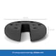 image 7 of Outsunny Tent Weight Base 4pcs Gazebo Foot Leg Pole Anchor Weights Marquee