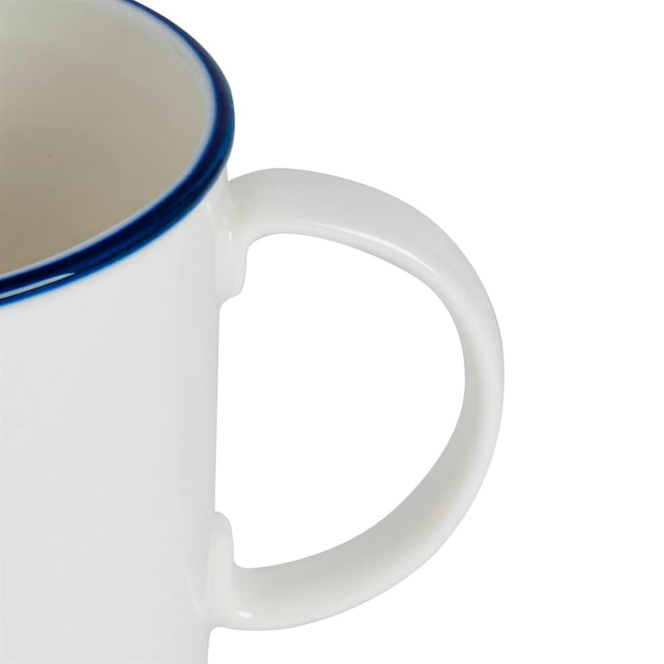 image 1 of Nicola Spring White Farmhouse Espresso Cups - 90ml - Pack of 6 White