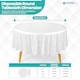 image 2 of Disposable Plastic Table Cover, Waterproof Tablecloth - 84 Inch