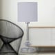 image 5 of First Choice Lighting Chrome Jewelled Table Lamp with White Pleat Shade Chrome | White