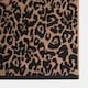image 4 of OHS 2 Pack Luxury 100% Cotton Leopard Jacquard Absorbent Quick Drying Hand Towel Cream | Natural | Hand towel