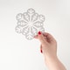 image 3 of Merry Christmas Silver Snowflake Jumbo Gift Bag with Tag