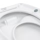 image 4 of Harbour Housewares Soft Close Family Toilet Seat - White | White | White