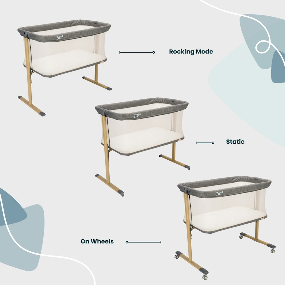 image 1 of Tutti Bambini ZiZee Essential Crib - Oak/Charcoal
