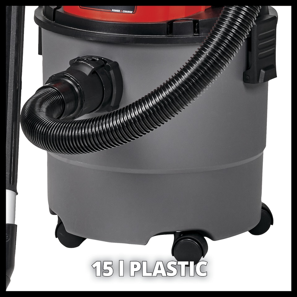 image 1 of Einhell Cordless Wet And Dry Vacuum Cleaner 18V TC-VC 18/15 Li PXC - Body Only